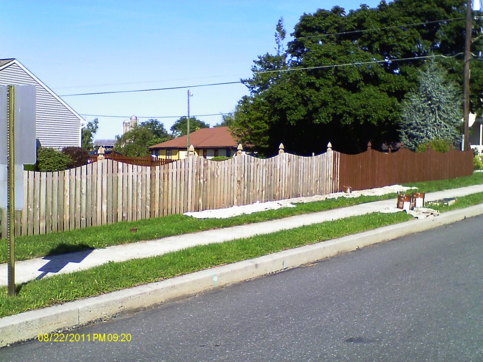 Fence Staining - Custom Painting - Chester County Painter Keith Reeser Painting llc